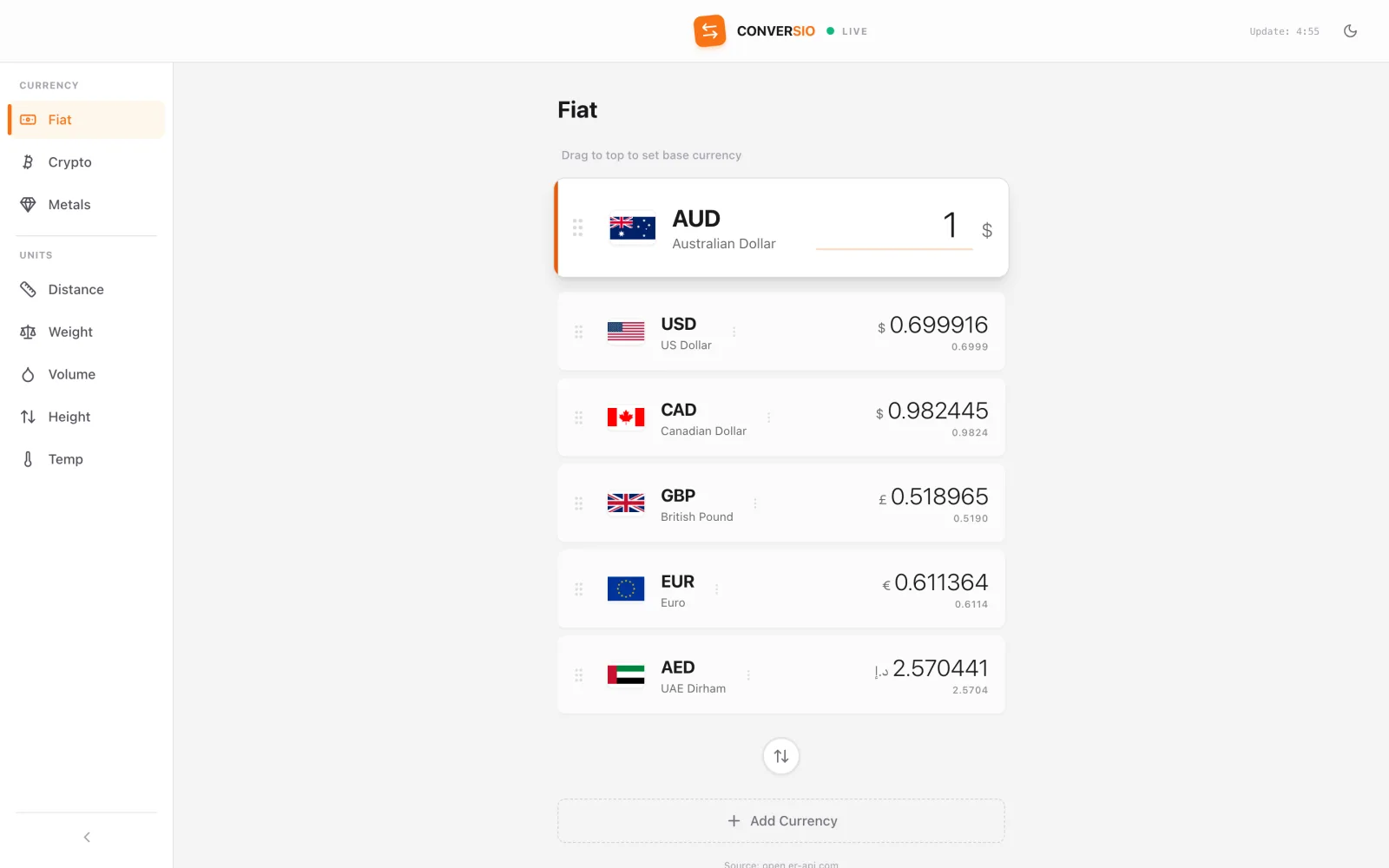 Conversio screenshot