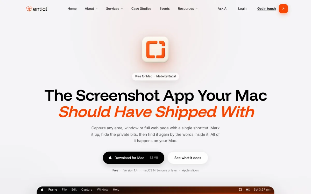 Frame screenshot