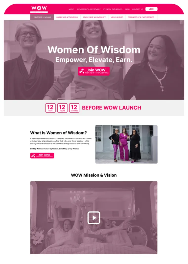 Women of Wisdom — Women's Membership Community
