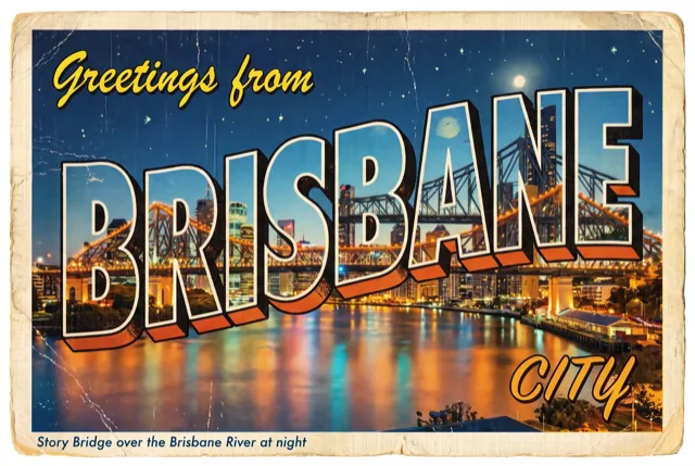 Greetings from Brisbane postcard