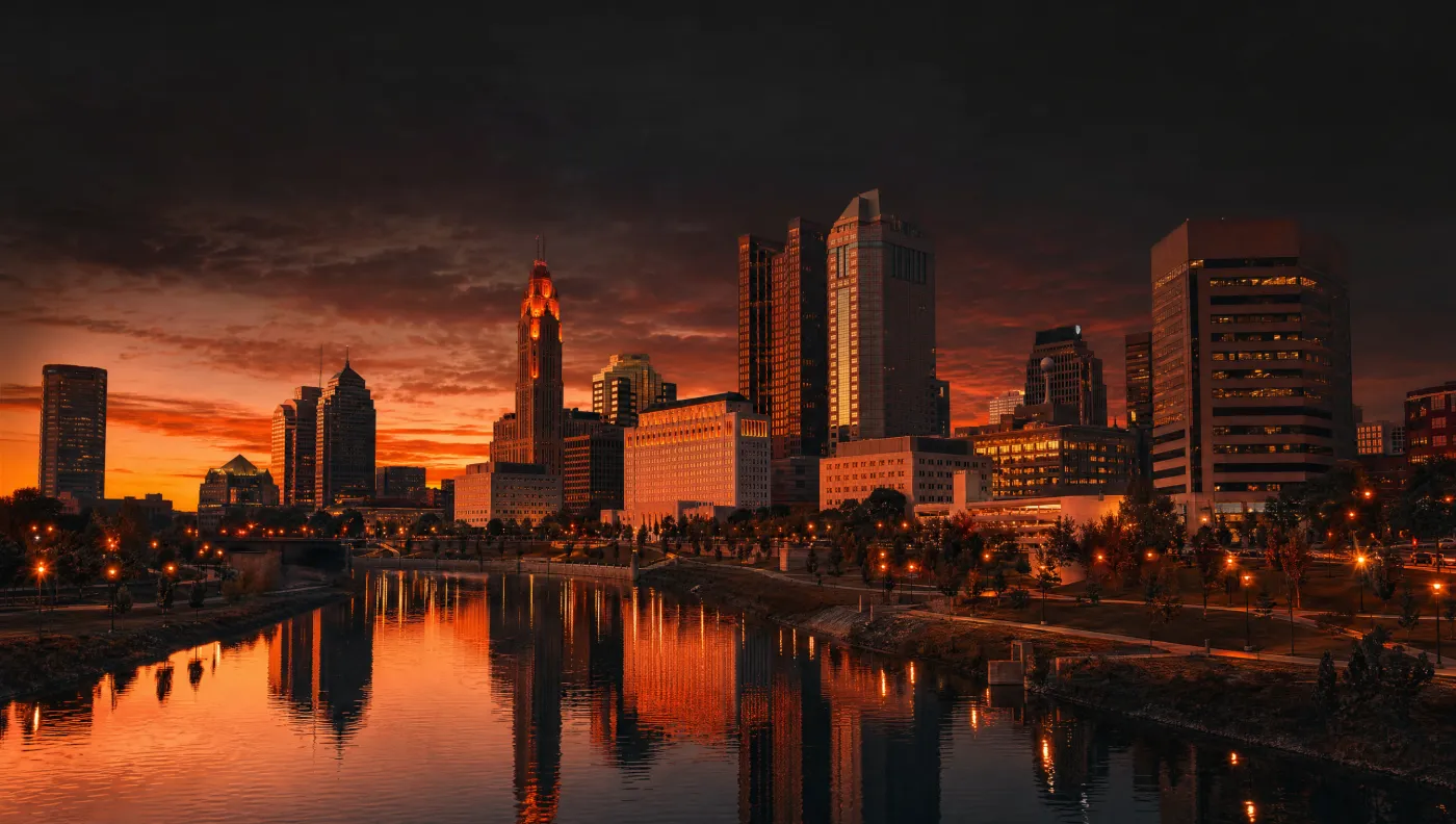 Columbus skyline — Ential AI