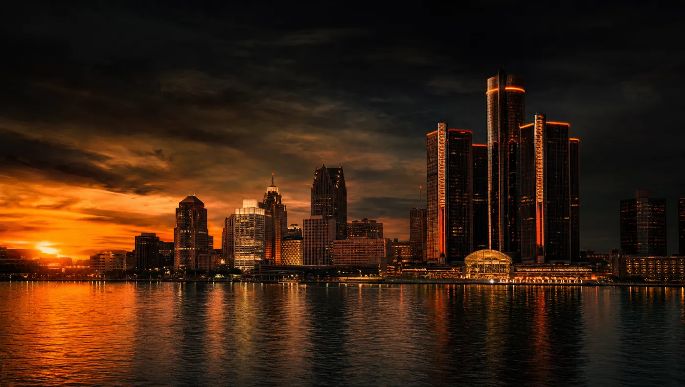 Detroit skyline — Ential AI